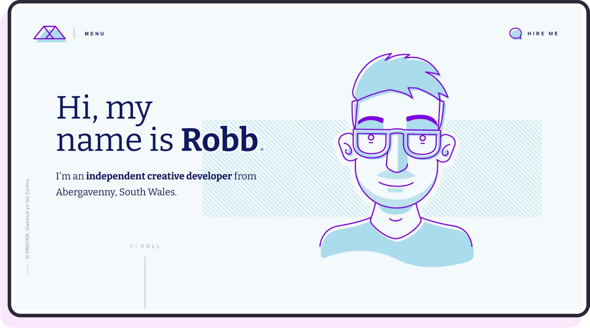 Robb's portfolio homepage