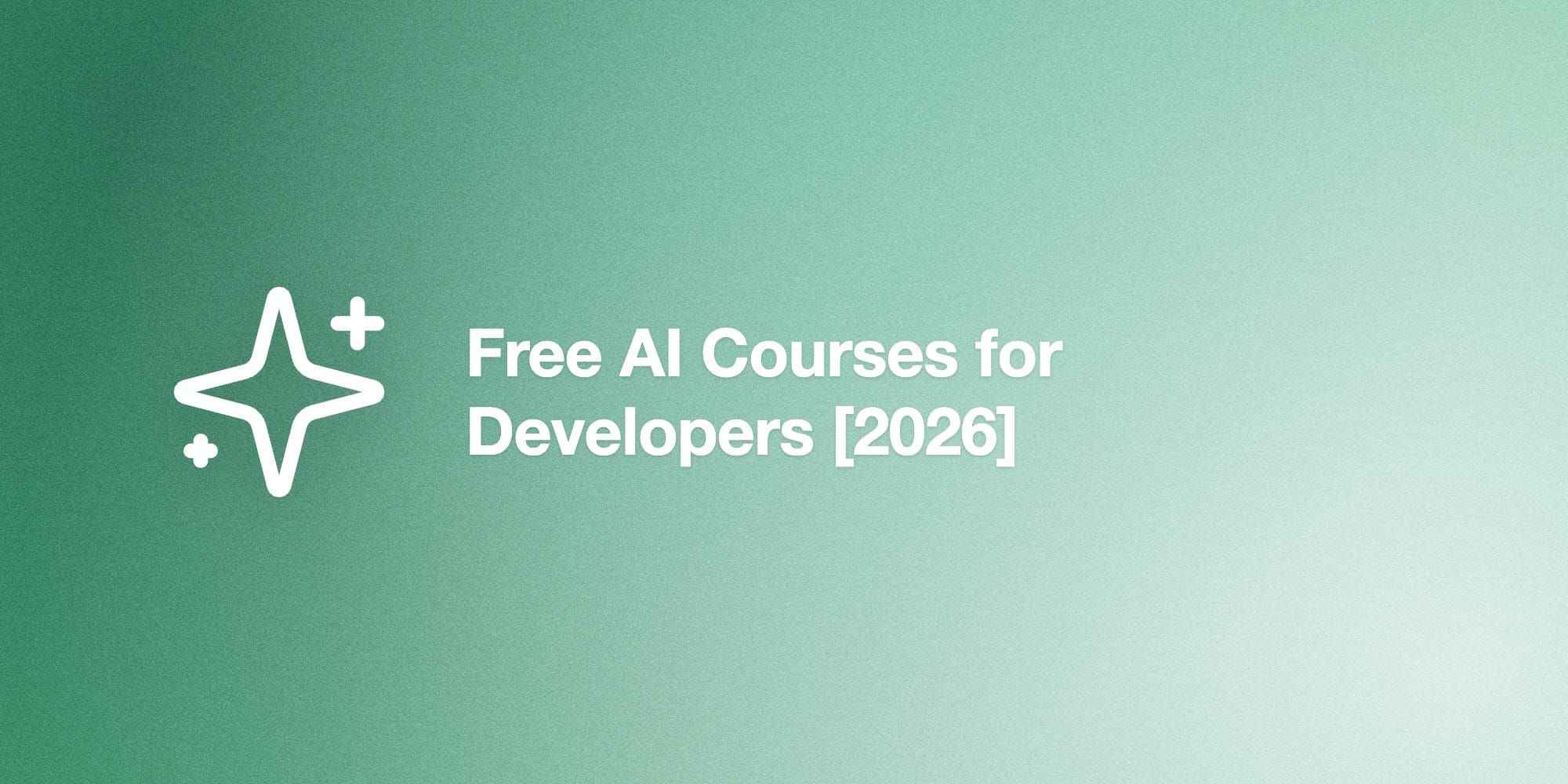 Fourteen free AI courses compared by learning goal