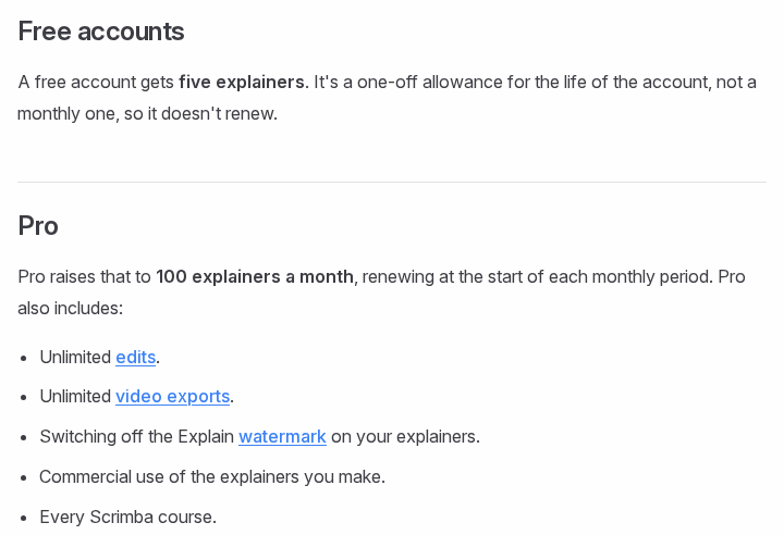 Scrimba's Explain docs: