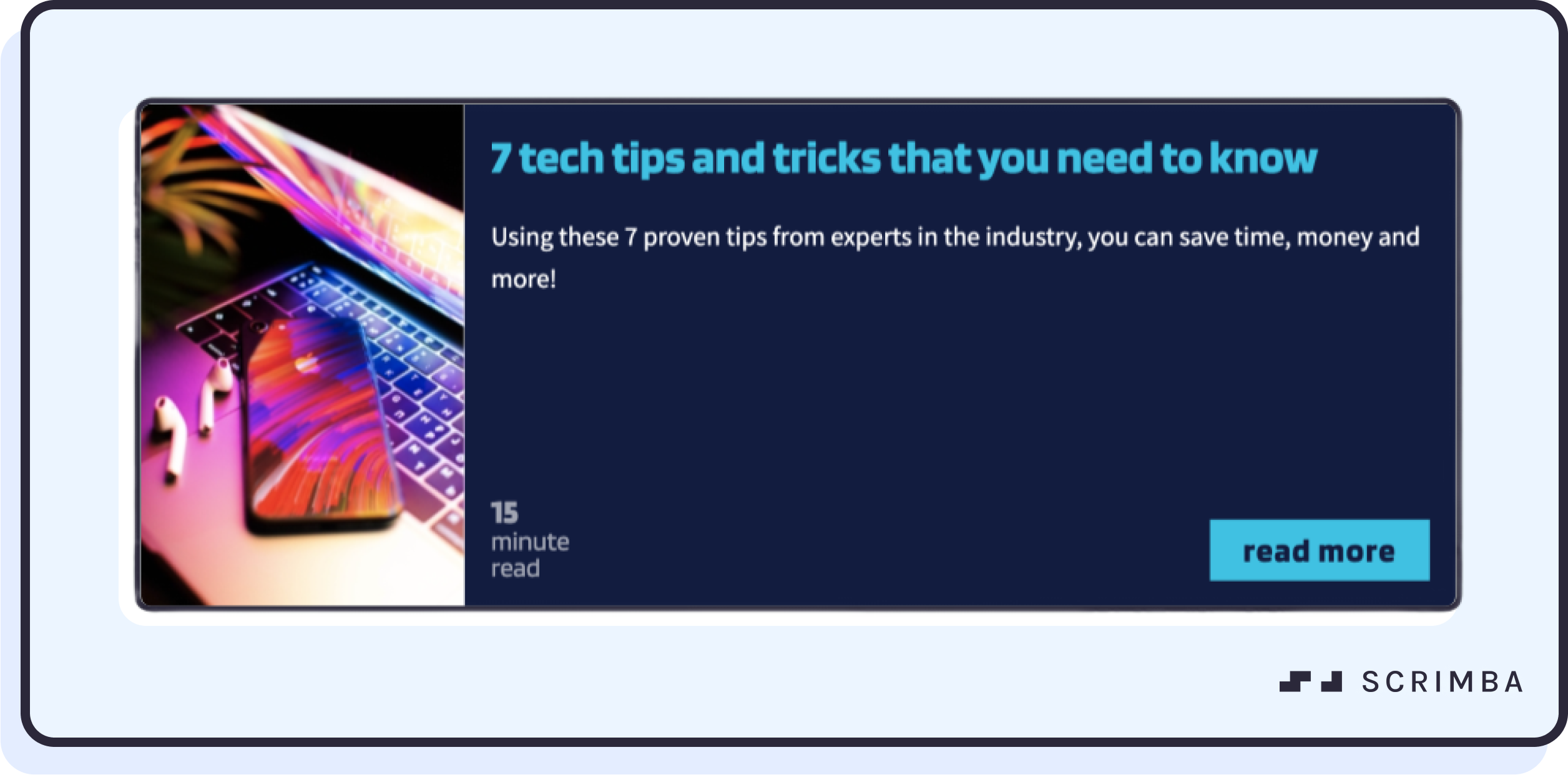 Article card built with CSS Grid