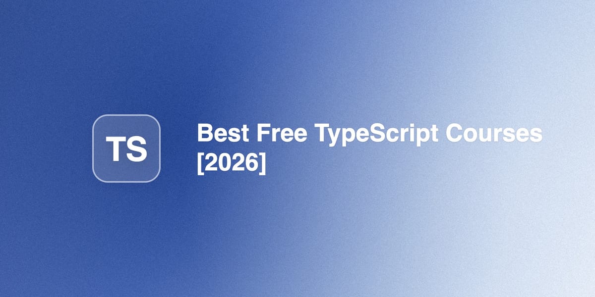 Best Free TypeScript Courses [2026]