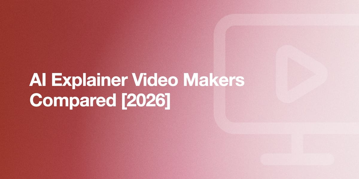 AI Explainer Video Makers Compared [2026]