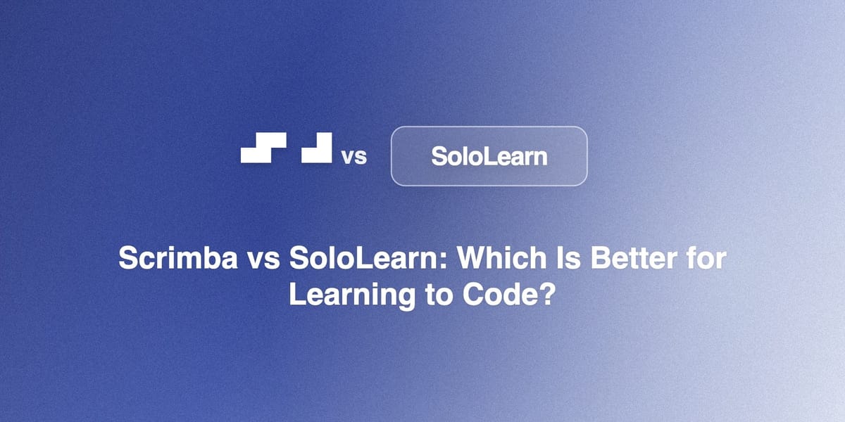 Scrimba vs SoloLearn: Which Is Better for Learning to Code?