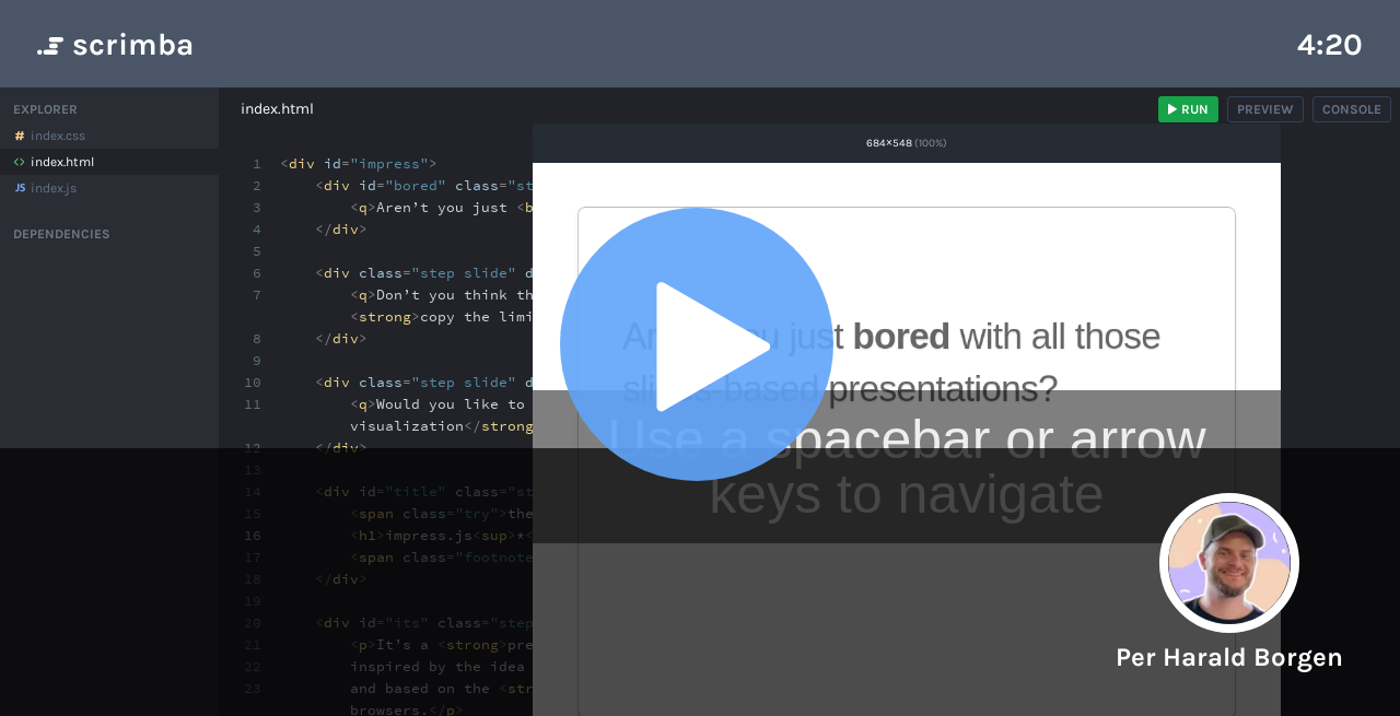 impress.js Tutorial - Make Online Presentation with impress.js 